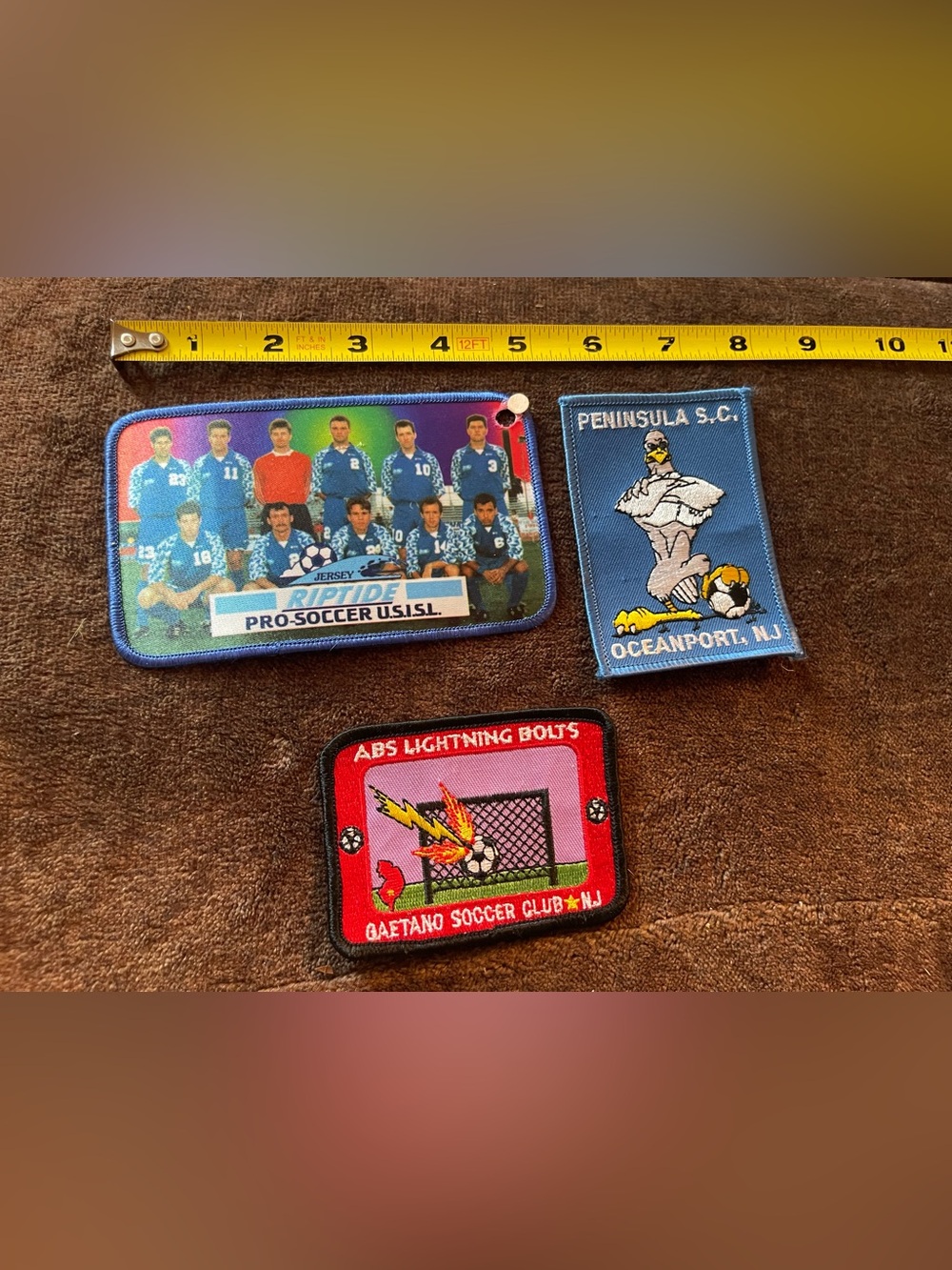 3 New Jersey Soccer Club Patches